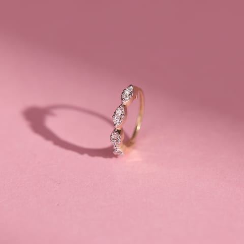 Dainty Marquee Diamond Nose Ring