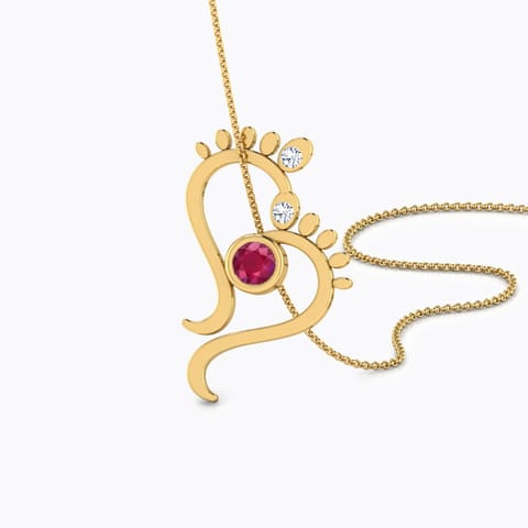 Lakshmi's Feet Pendant