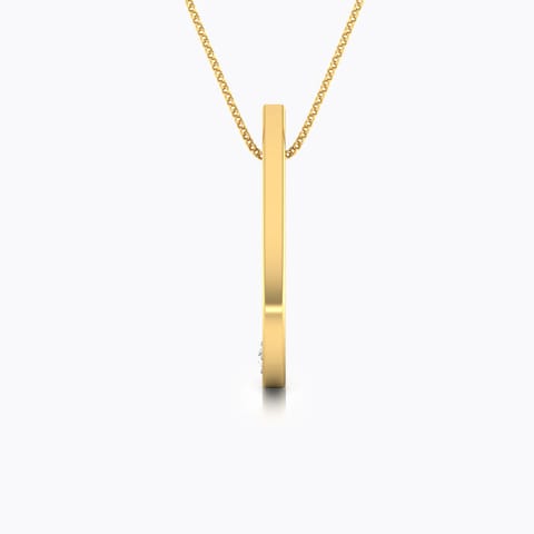 Dewdrop Lotus Diamond Pendant