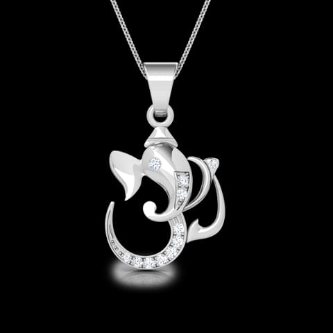 Ganesh OM Diamond Pendant Ganesh OM Diamond Pendant