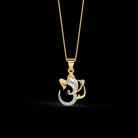 Ganesh OM Diamond Pendant Ganesh OM Diamond Pendant
