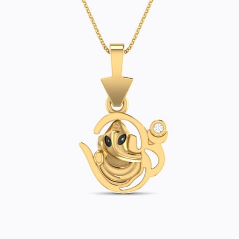 Ganesha Diamond Pendant