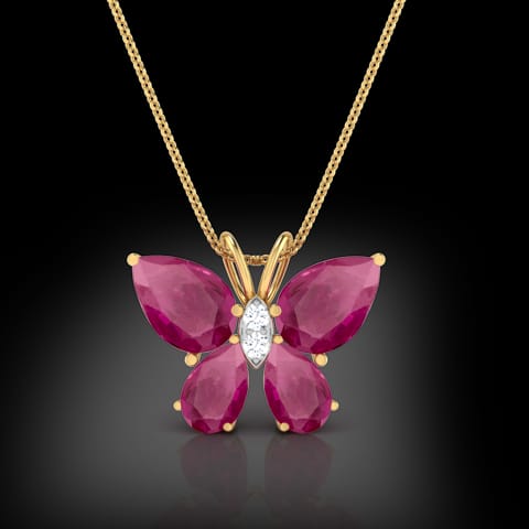 Pretty Butterfly Gemstone Pendant Pretty Butterfly Gemstone Pendant