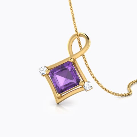 Forever Carre Gemstone Pendant