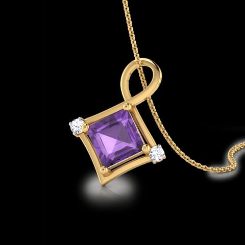 Forever Carre Gemstone Pendant