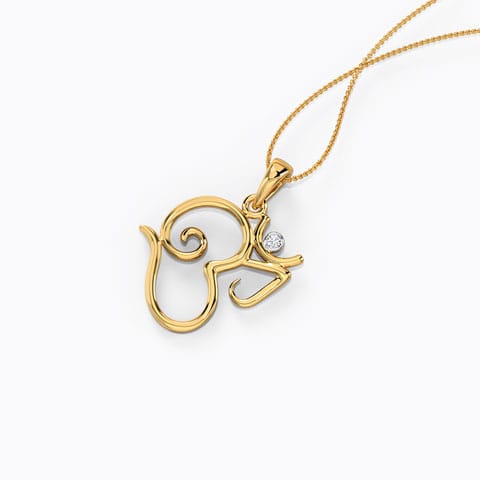 Omkara Diamond Pendant