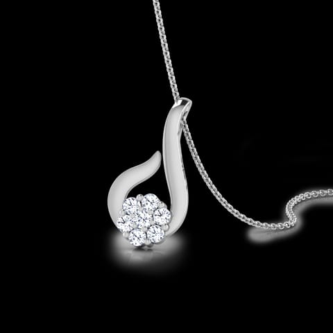 Threaded Flower Diamond Pendant Threaded Flower Diamond Pendant