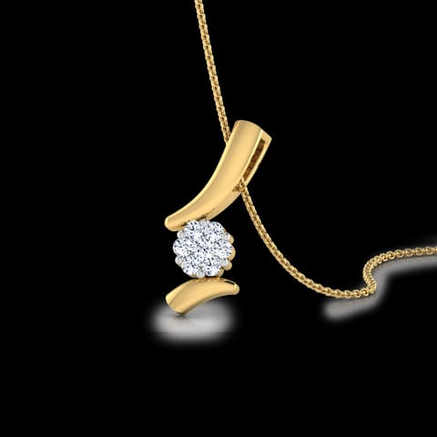Artistic Floral Diamond Pendant Artistic Floral Diamond Pendant