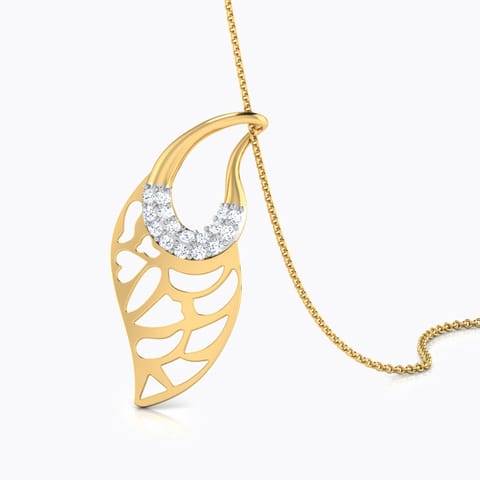 Crafted Conch Diamond Pendant