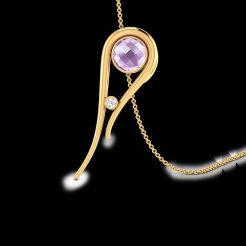 Svelte Amethyst Pendant