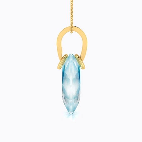 Claire Blue Topaz Gemstone Pendant