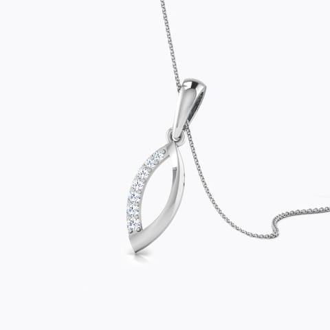 Elegance Dewdrop Platinum Diamond Pendant