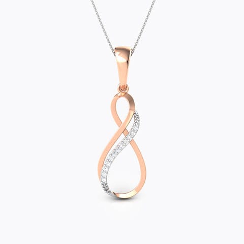 Twin Infinity Diamond Pendant