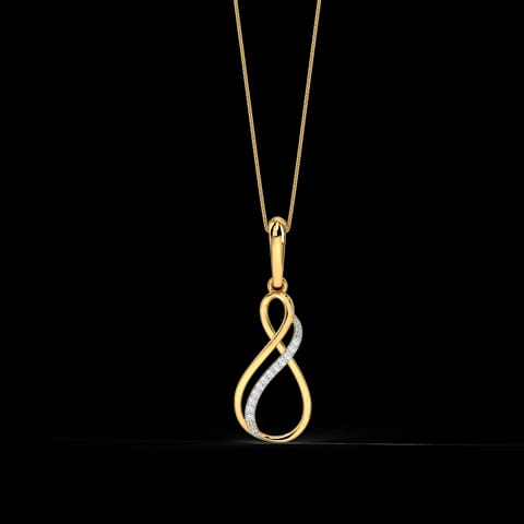 Twin Infinity Diamond Pendant
