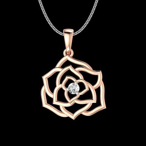 Rose Radiance Diamond Pendant