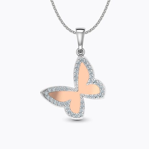 Rosy Butterfly Diamond Pendant Rosy Butterfly Diamond Pendant
