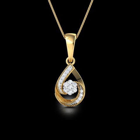 Entwined Cluster Diamond Pendant Entwined Cluster Diamond Pendant