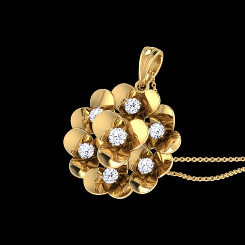 Bloom Floral Diamond Pendant