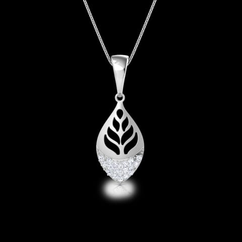 Foliate Cut-Out Diamond Pendant Foliate Cut-Out Diamond Pendant