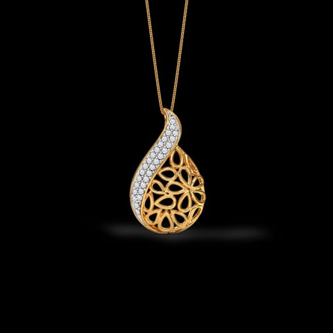 Kaira Paisley Diamond Pendant