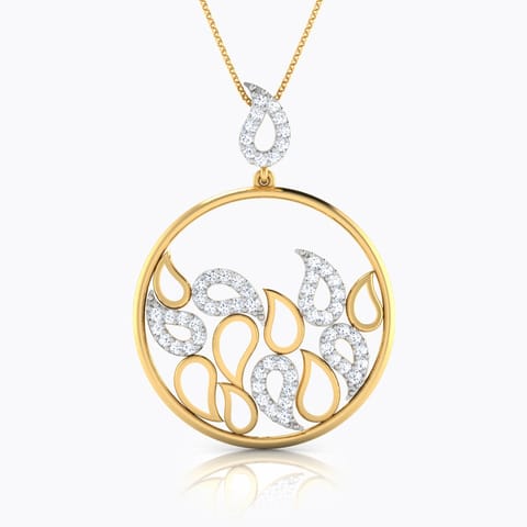 Rizwana Paisley Diamond Pendant