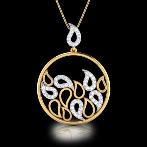 Rizwana Paisley Diamond Pendant