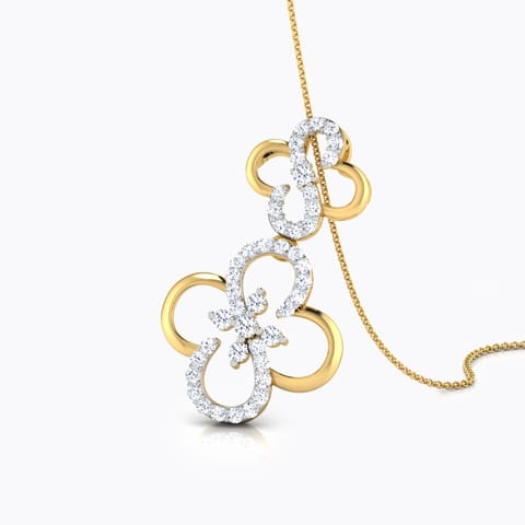 Esme Curved Diamond Pendant