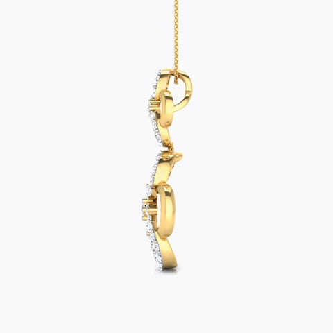 Esme Curved Diamond Pendant