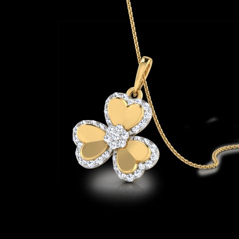 Trio Heart Diamond Pendant