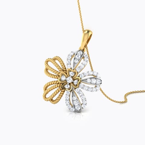 Buttercup Diamond Flower Pendant