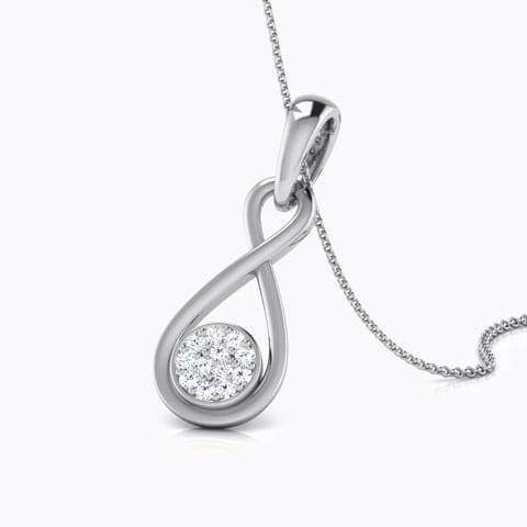 Ana Knotted Cluster Diamond Pendant Ana Knotted Cluster Diamond Pendant