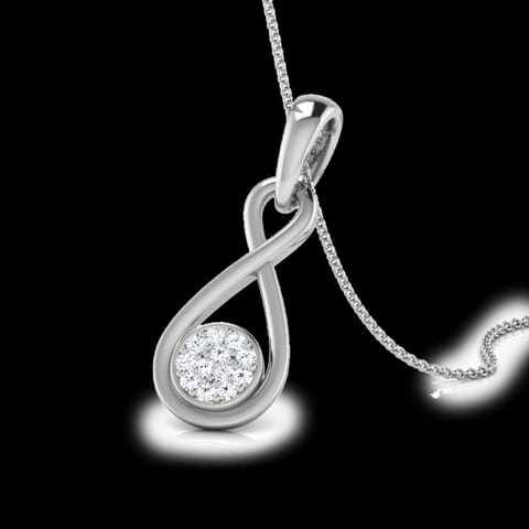 Ana Knotted Cluster Diamond Pendant Ana Knotted Cluster Diamond Pendant