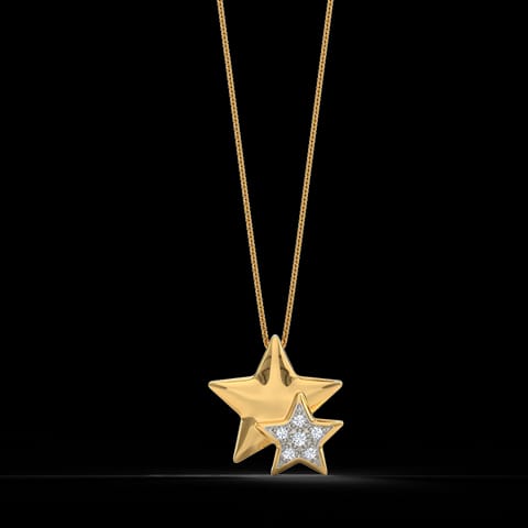Star on a Star Diamond Pendant Star on a Star Diamond Pendant