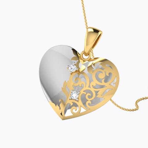 Kate Heart Wrap Diamond Pendant