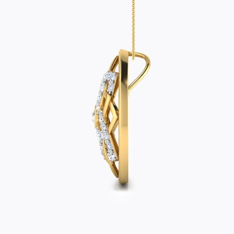 Petal Overlapped Diamond Pendant Petal Overlapped Diamond Pendant