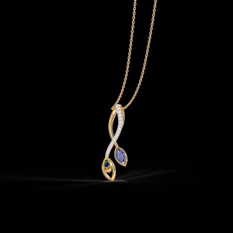 Entwined Peacock Gemstone Pendant Entwined Peacock Gemstone Pendant