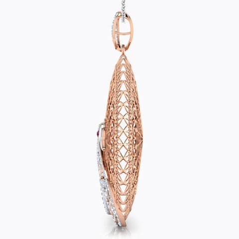 Elegance Trellis Gemstone Pendant