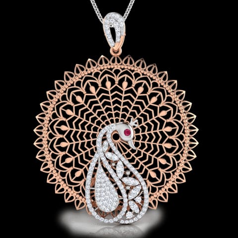 Elegance Trellis Gemstone Pendant