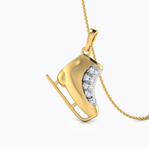Diamond Boot Pendant
