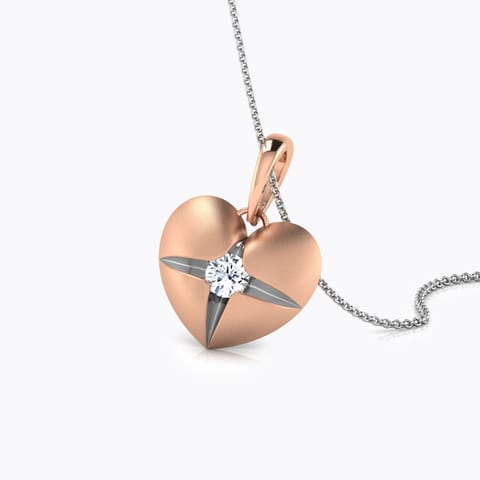 Heart Pocket Diamond Pendant