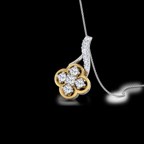 Modest Flower Diamond Pendant