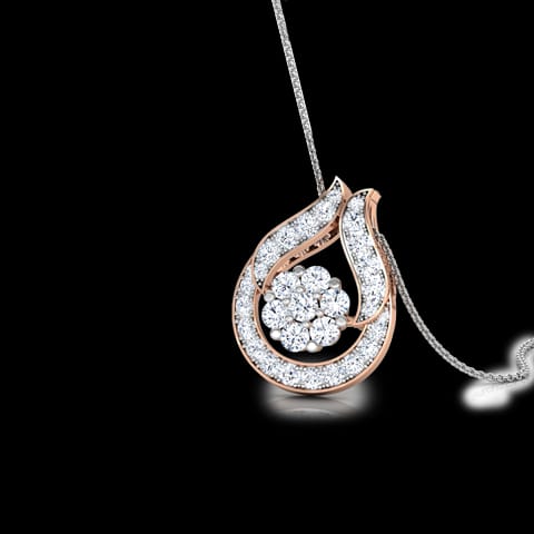 Clutch Diamond Drop Pendant