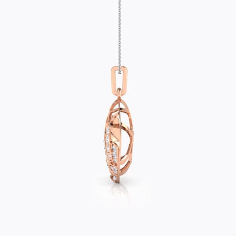 Tangle Diamond Flower Pendant