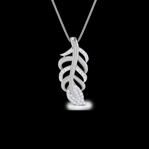 Wispy Leaf Diamond Pendant Wispy Leaf Diamond Pendant