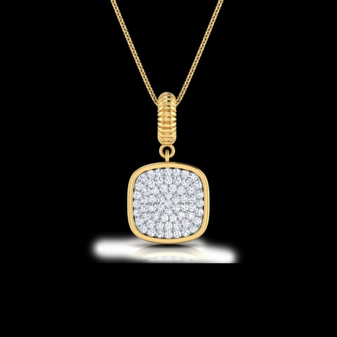 Cube Cluster Diamond Pendant