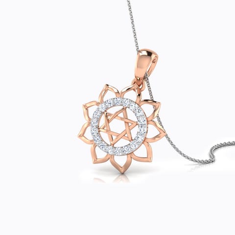 Gayatri Yantra Diamond Pendant