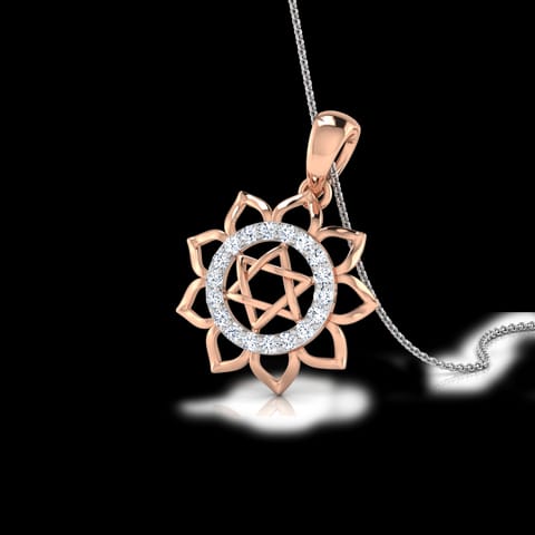 Gayatri Yantra Diamond Pendant