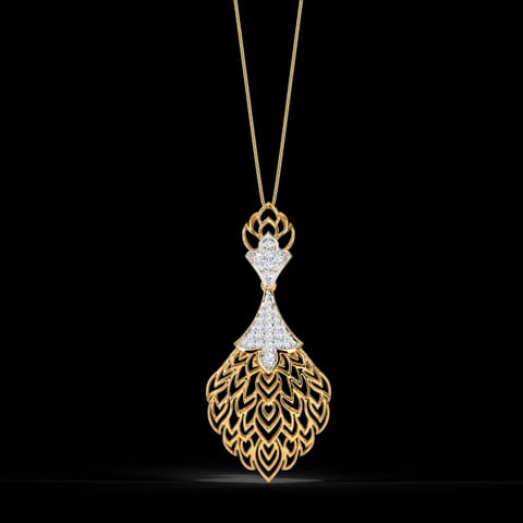Batino Diamond Leaf Pendant Batino Diamond Leaf Pendant