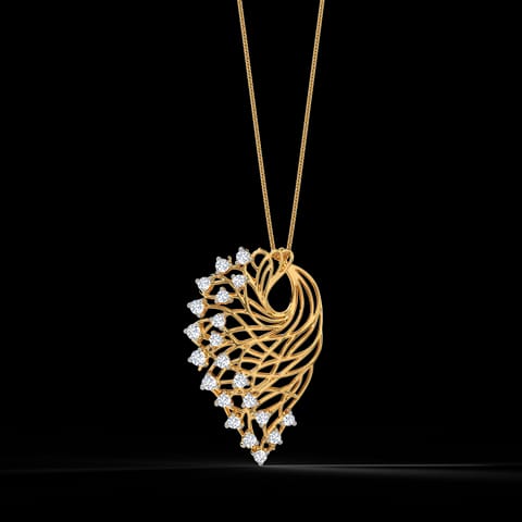 Alder Root Diamond Pendant Alder Root Diamond Pendant