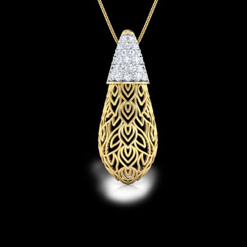 Bodhi Leaf Diamond Pendant Bodhi Leaf Diamond Pendant